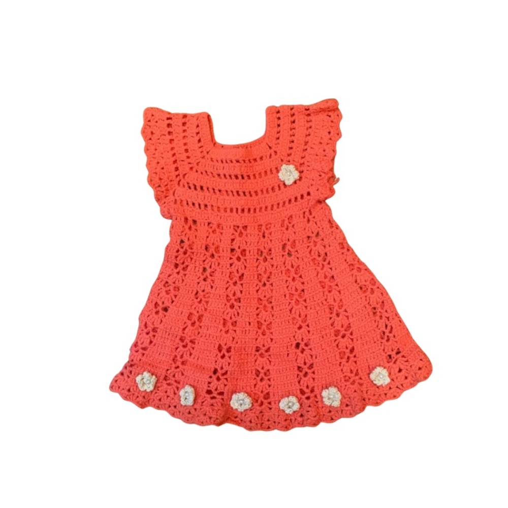 Handcrafted Crochet Baby Girl Dress